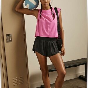 Free People Movement Black Shorts